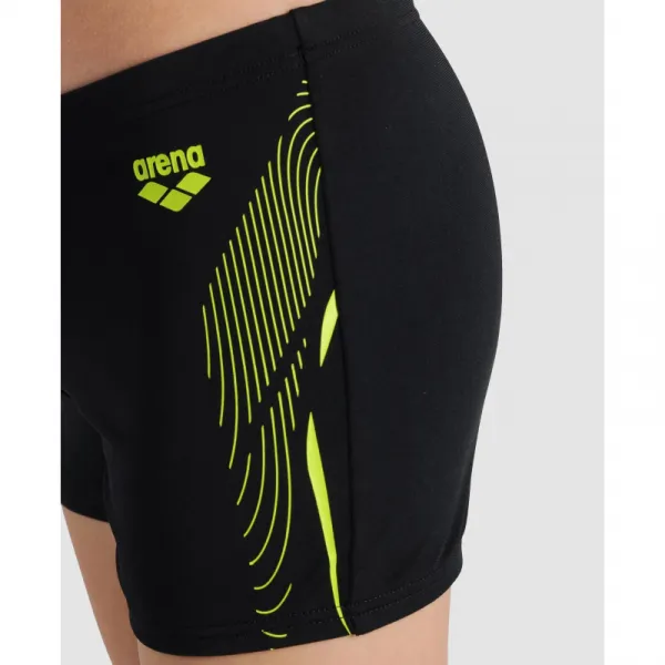 Juniorské plavecké boxerky ARENA BOYS SWIM SHORT GRAPHIC Black