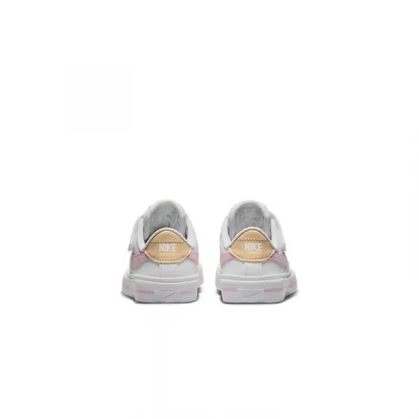 Dievčenská rekreačná obuv NIKE Court Legacy Ks white pink foam honeydew