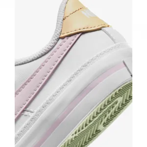 Dievčenská rekreačná obuv NIKE Court Legacy Ks white pink foam honeydew