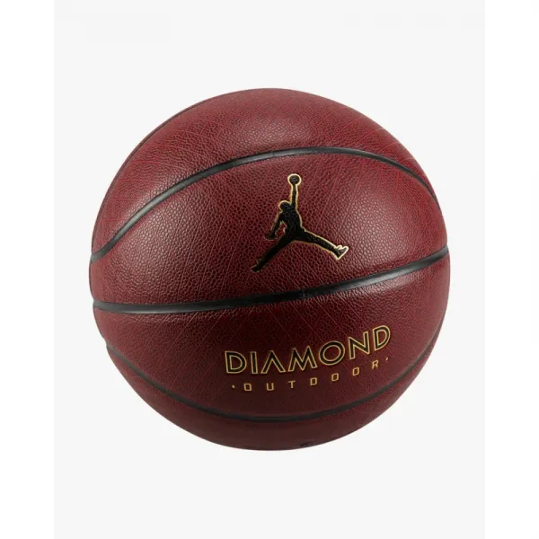 Nike JORDAN DIAMOND OUTDOOR 8P DEFLATED Basketbalová lopta, červená, veľkosť
