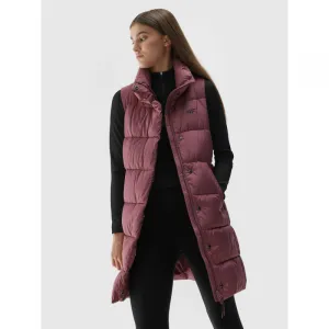 Dámska vesta 4F VEST-AW23TVESF076-53S-DARK PINK