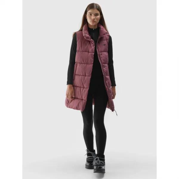 Dámska vesta 4F VEST-AW23TVESF076-53S-DARK PINK