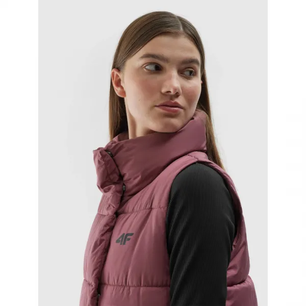 Dámska vesta 4F VEST-AW23TVESF076-53S-DARK PINK