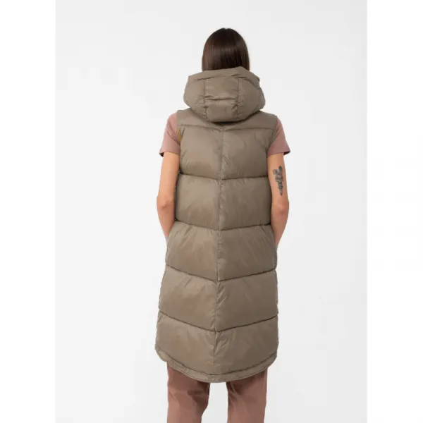 Dámska vesta 4F VEST-AW23TVESF074-82S-LIGHT BROWN