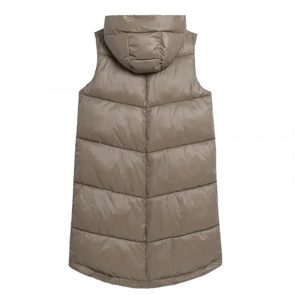 Dámska vesta 4F VEST-AW23TVESF074-82S-LIGHT BROWN