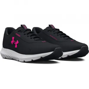 Dámska bežecká obuv UNDER ARMOUR UA W Charged Rogue 3 Storm black jet gray rebel pink