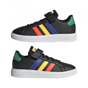 Chlapčenská rekreačná obuv ADIDAS GRAND COURT 2.0 EL CBLACK LUCBLU COUGRN