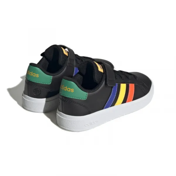 Chlapčenská rekreačná obuv ADIDAS GRAND COURT 2.0 EL CBLACK LUCBLU COUGRN