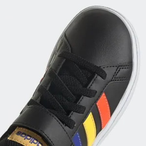 Chlapčenská rekreačná obuv ADIDAS GRAND COURT 2.0 EL CBLACK LUCBLU COUGRN