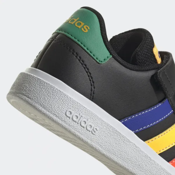 Chlapčenská rekreačná obuv ADIDAS GRAND COURT 2.0 EL CBLACK LUCBLU COUGRN