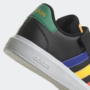 Chlapčenská rekreačná obuv ADIDAS GRAND COURT 2.0 EL CBLACK LUCBLU COUGRN