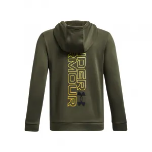 Chlapčenská zateplená mikina s kapucňou UNDER ARMOUR UA Armour Fleece Graphic HD-GRN