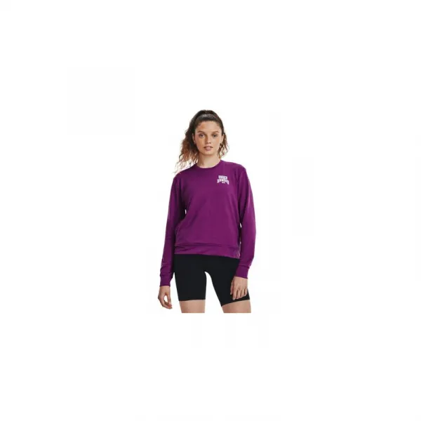 Dámska mikina UNDER ARMOUR UA Rival Terry Graphic Crew-PPL