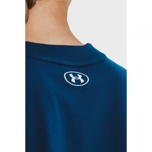 Dámske tréningové tričko s krátkym rukávom UNDER ARMOUR UA COLLEGIATE CREST CROP SS -BLU