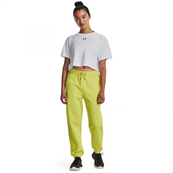 Dámske tepláky UNDER ARMOUR Essential Fleece Joggers-YLW