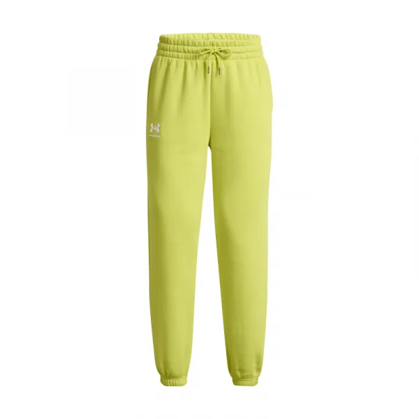 Dámske tepláky UNDER ARMOUR Essential Fleece Joggers-YLW