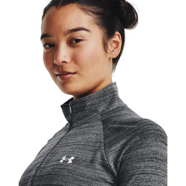 Dámska tréningová mikina s 1 2 zipsom UNDER ARMOUR Evolved Core Tech A1 Zip -BLK