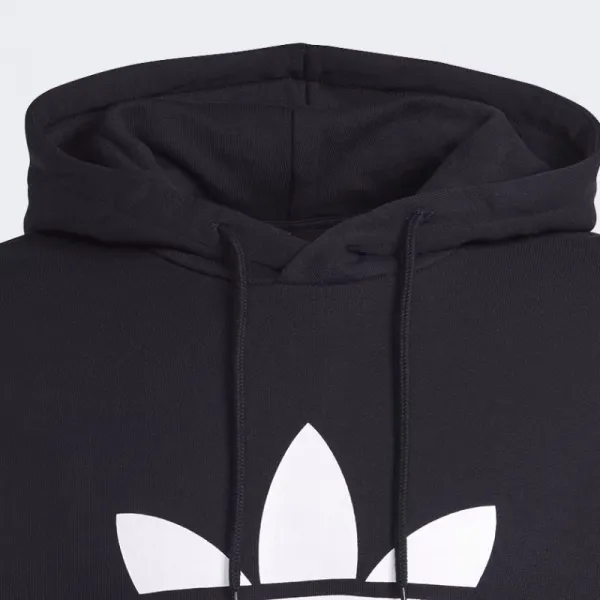 Pánska mikina s kapucňou ADIDAS ORIGINALS TREFOIL HOODY-IM4489-black white