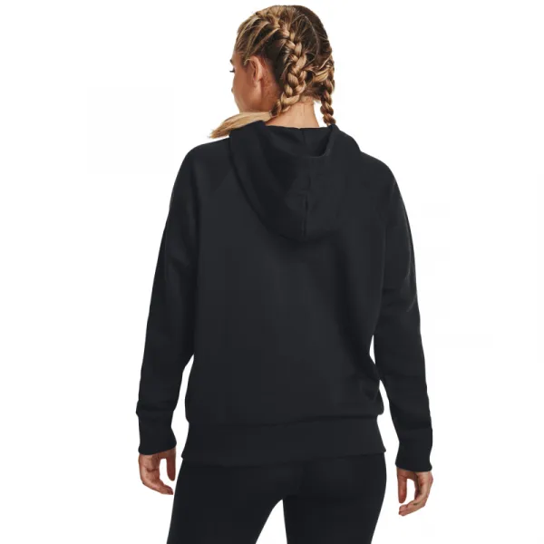 Dámska zateplená tréningová mikina s kapucňou UNDER ARMOUR UA Rival Fleece Graphic Hdy-BLK