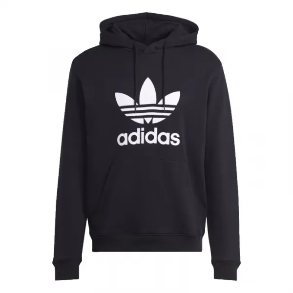 Pánska mikina s kapucňou ADIDAS ORIGINALS TREFOIL HOODY-IM4489-black white