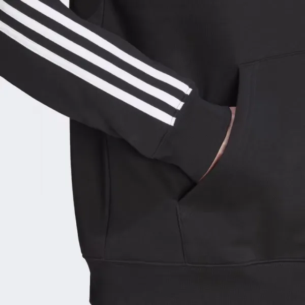 Pánska mikina s kapucňou ADIDAS ORIGINALS 3-STRIPES HOODY-IM2088-black