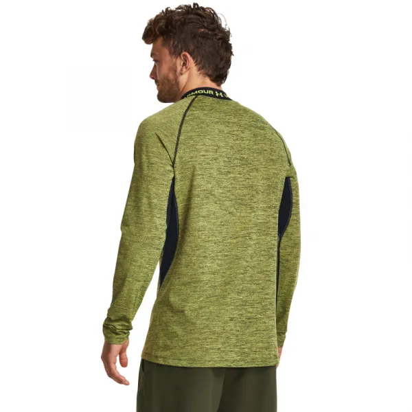Pánske kompresné tričko s dlhým rukávom UNDER ARMOUR UA CG Armour Twist Mock-YLW