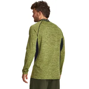 Pánske kompresné tričko s dlhým rukávom UNDER ARMOUR UA CG Armour Twist Mock-YLW