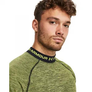 Pánske kompresné tričko s dlhým rukávom UNDER ARMOUR UA CG Armour Twist Mock-YLW