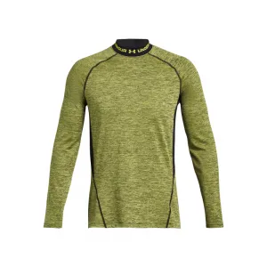 Pánske kompresné tričko s dlhým rukávom UNDER ARMOUR UA CG Armour Twist Mock-YLW