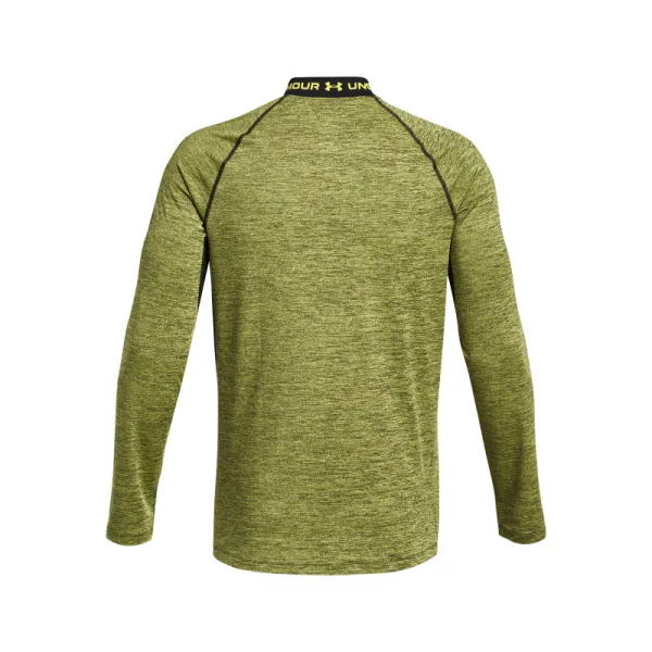 Pánske kompresné tričko s dlhým rukávom UNDER ARMOUR UA CG Armour Twist Mock-YLW