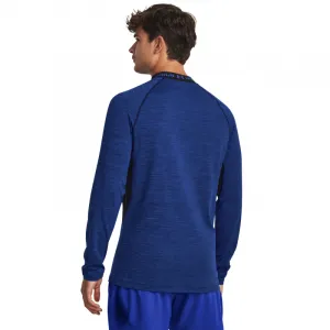 Pánske kompresné tričko s dlhým rukávom UNDER ARMOUR UA CG Armour Twist Mock-BLU