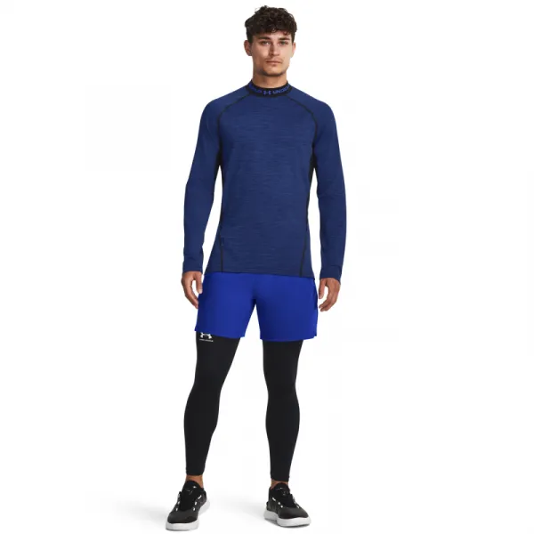 Pánske kompresné tričko s dlhým rukávom UNDER ARMOUR UA CG Armour Twist Mock-BLU