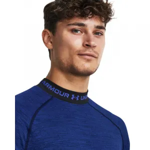 Pánske kompresné tričko s dlhým rukávom UNDER ARMOUR UA CG Armour Twist Mock-BLU