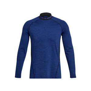 Pánske kompresné tričko s dlhým rukávom UNDER ARMOUR UA CG Armour Twist Mock-BLU