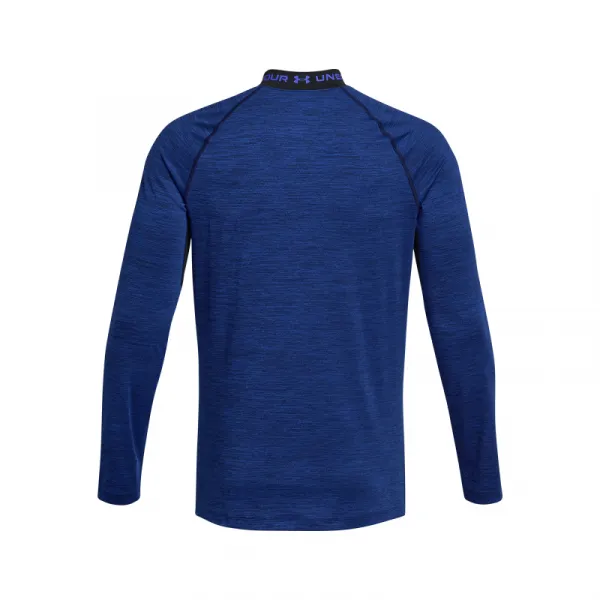 Pánske kompresné tričko s dlhým rukávom UNDER ARMOUR UA CG Armour Twist Mock-BLU