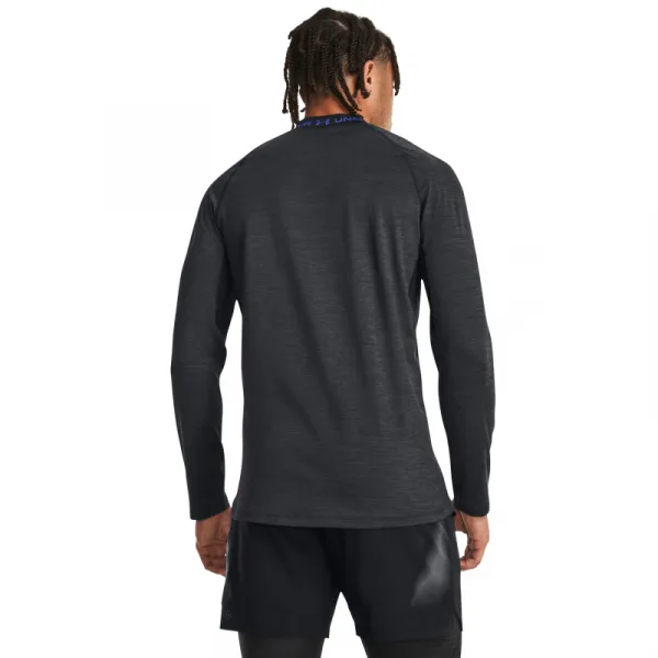 Pánske kompresné tričko s dlhým rukávom UNDER ARMOUR UA CG Armour Twist Mock-BLK