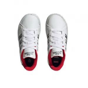 Chlapčenská rekreačná obuv ADIDAS Grand Court X Marvel Spider-man white core black scarlet