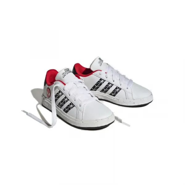 Chlapčenská rekreačná obuv ADIDAS Grand Court X Marvel Spider-man white core black scarlet