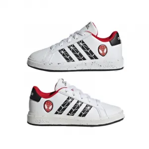 Chlapčenská rekreačná obuv ADIDAS Grand Court X Marvel Spider-man white core black scarlet