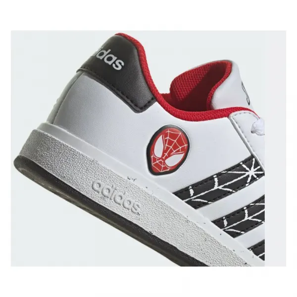 Chlapčenská rekreačná obuv ADIDAS Grand Court X Marvel Spider-man white core black scarlet