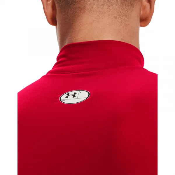 Pánske kompresné tričko s dlhým rukávom UNDER ARMOUR UA CG Armour Comp Mock-RED