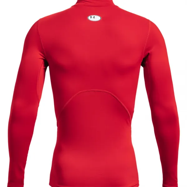 Pánske kompresné tričko s dlhým rukávom UNDER ARMOUR UA CG Armour Comp Mock-RED