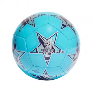 Futbalová lopta ADIDAS UCL CLB-IA0948-bright cyan silver met.