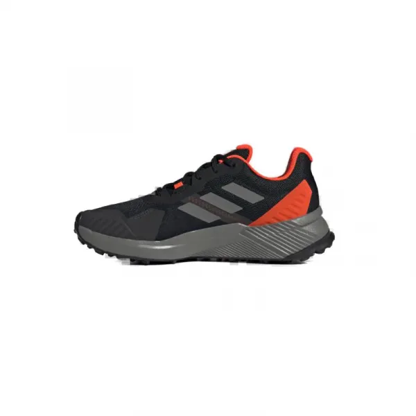 Pánska bežecká trailová obuv ADIDAS Terrex Soulstride M core black grey four solar red