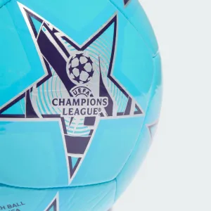 Futbalová lopta ADIDAS UCL CLB-IA0948-bright cyan silver met.