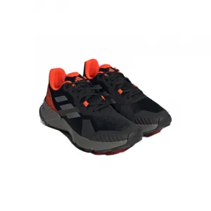 Pánska bežecká trailová obuv ADIDAS Terrex Soulstride M core black grey four solar red