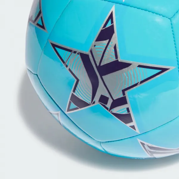 Futbalová lopta ADIDAS UCL CLB-IA0948-bright cyan silver met.