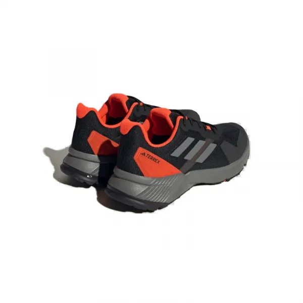 Pánska bežecká trailová obuv ADIDAS Terrex Soulstride M core black grey four solar red