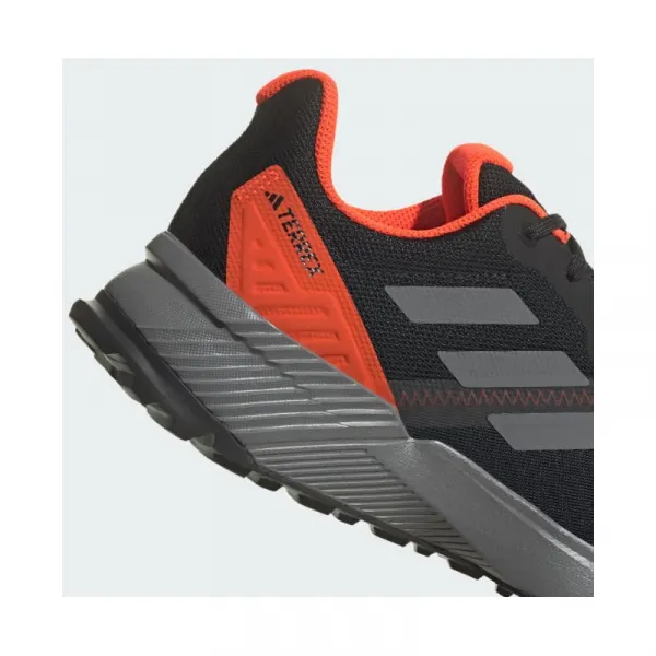 Pánska bežecká trailová obuv ADIDAS Terrex Soulstride M core black grey four solar red