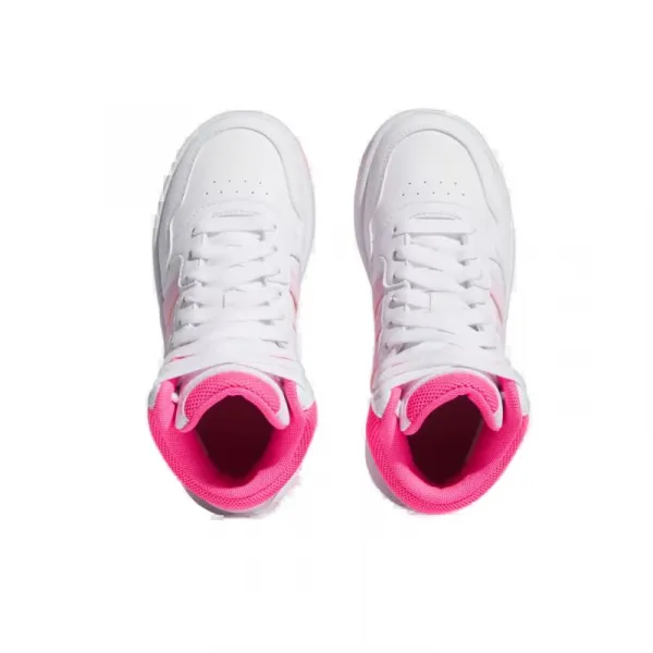 Dievčenská rekreačná obuv ADIDAS Hoops 3.0 Mid K cloud white orchid fusion lucid pink